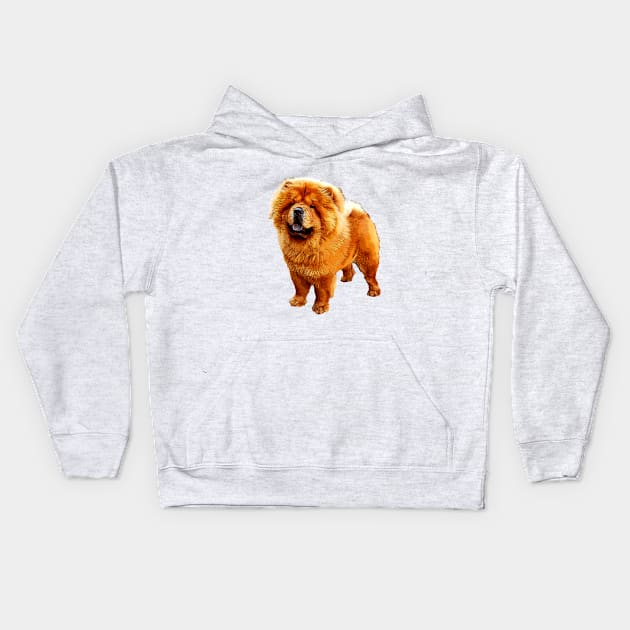 Chow Chow Adorable Puppy Dog Kids Hoodie by ElegantCat